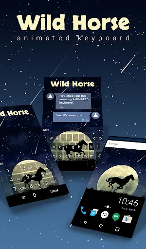 Wild Horse Animated Keyboard