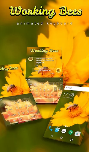 Working Bees Animated Keyboard