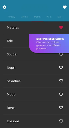Fantasy Name Generator screenshot 2
