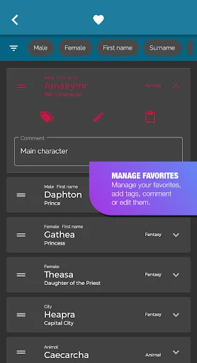 Fantasy Name Generator screenshot 3