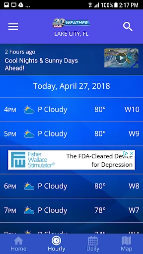 WCJB TV20 Weather App screenshot 2