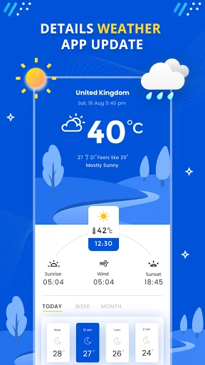 Weather App: Forecast, Radar