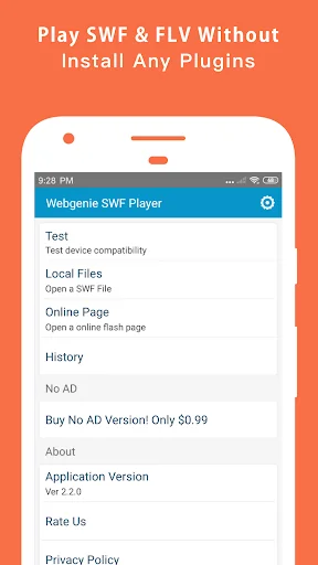 Webgenie SWF & Flash Player screenshot 2