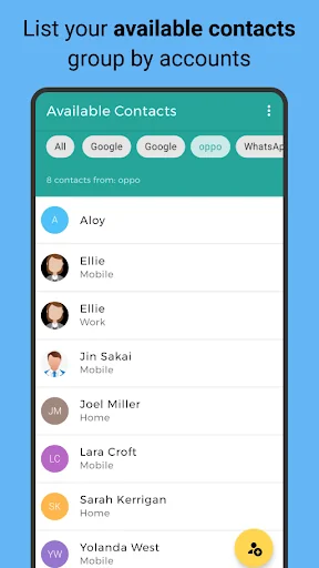 Simple Contact Manager - Easy  screenshot 1