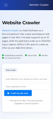 Website Crawler - Site Checker
