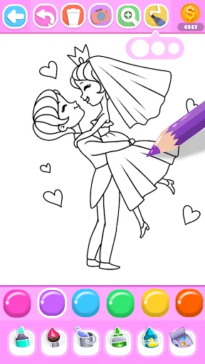 Princess Bride Coloring Game