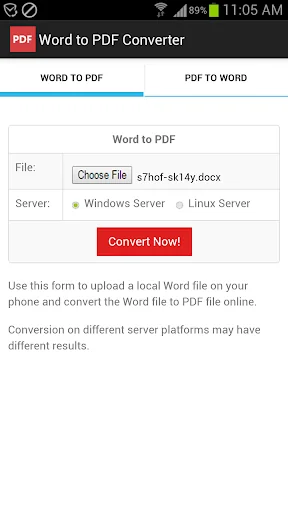 Word to PDF Converter