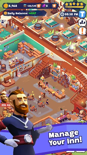 Idle Inn Empire: Hotel Tycoon screenshot 1