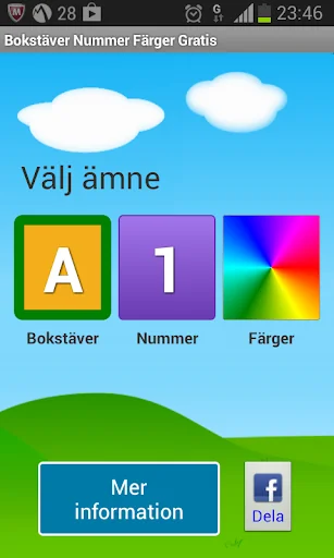 Bokstäver Nummer Färger