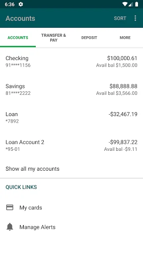 Westfield Bank screenshot 3