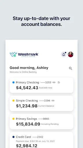 Westmark Credit Union Mobile screenshot 2