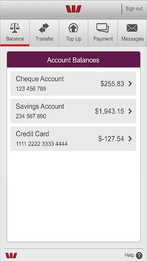 Westpac Fiji Mobile Banking screenshot 2
