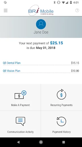BRI Mobile: COBRA/Direct Bill