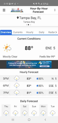 Max Defender 8 Weather App screenshot 2