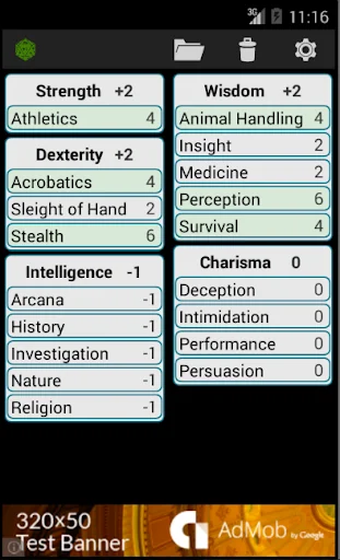 Fifth Edition Character Sheet screenshot 2