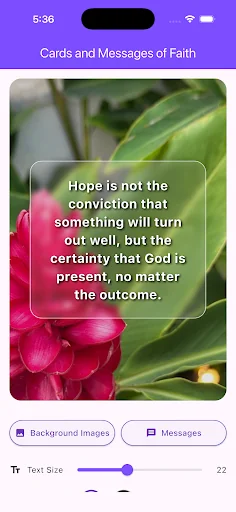 Good Morning and Faith Cards