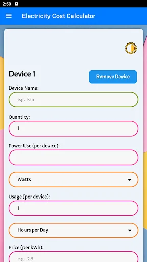 Electricity Cost Calculator
