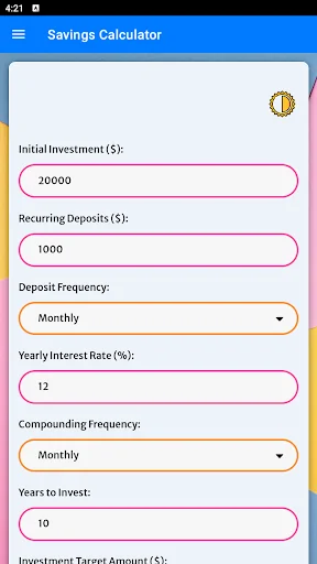 Savings Calculator