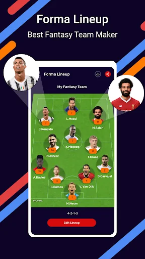 forma lineup - create fantasy  screenshot 1