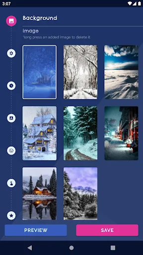 White Snow 3D Live Wallpaper screenshot 1