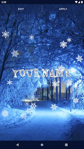 White Snow 3D Live Wallpaper screenshot 2