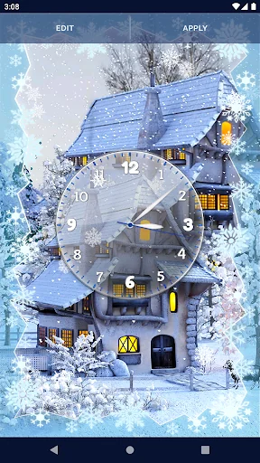 White Snow 3D Live Wallpaper screenshot 3