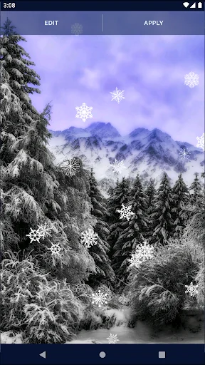 White Snow 3D Live Wallpaper screenshot 4
