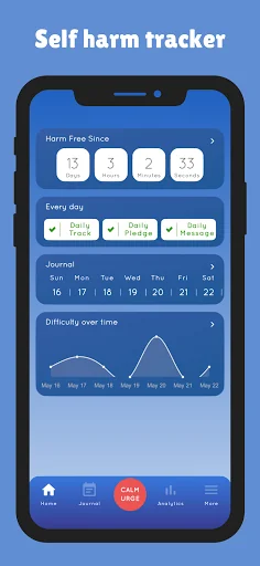 Calm Urge: Self Harm Tracker screenshot 1