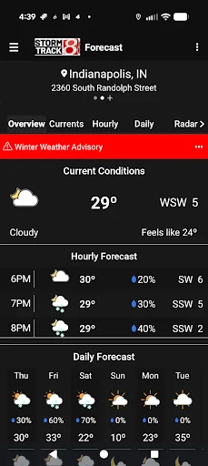 WISH-TV Storm Track 8 Weather screenshot 2