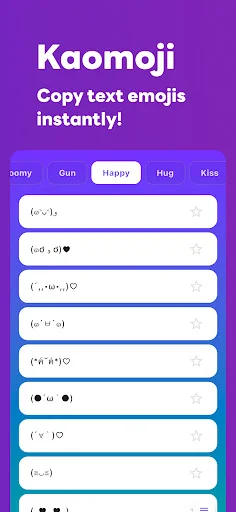 Kaomoji – Kawaii Emoji App screenshot 1