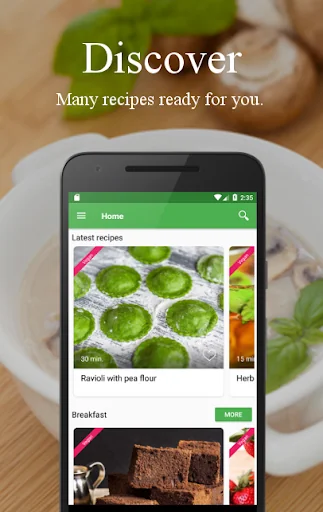 Vegetarian and vegan recipes screenshot 1