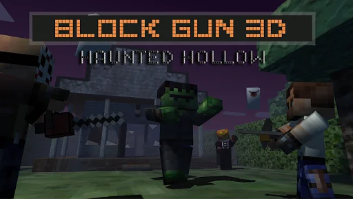 Block Gun 3D: Haunted Hollow screenshot 4