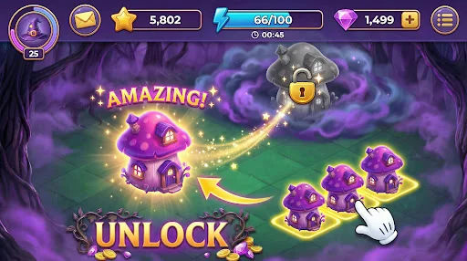 Merge Witches: Magic Puzzle screenshot 4