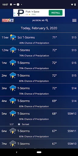 WJTV Weather screenshot 3
