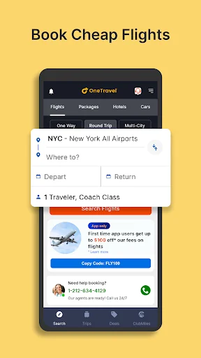 OneTravel: Flights Hotels Cars