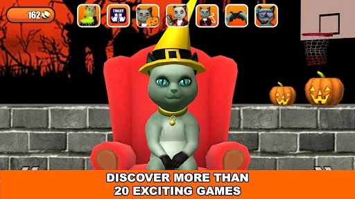 Talking Cat Leo Halloween Fun screenshot 2