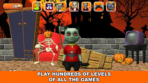 Talking Cat Leo Halloween Fun screenshot 4