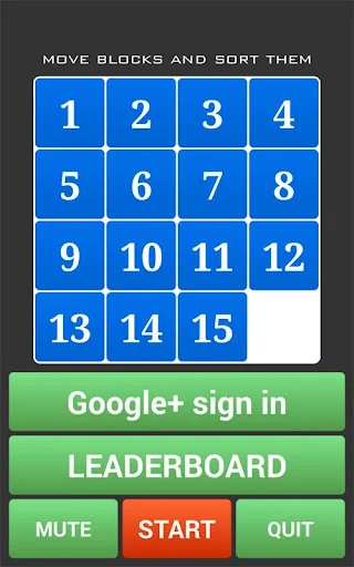 15 Sliding Puzzle