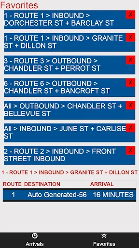 Worcester WRTA Bus Tracker screenshot 1