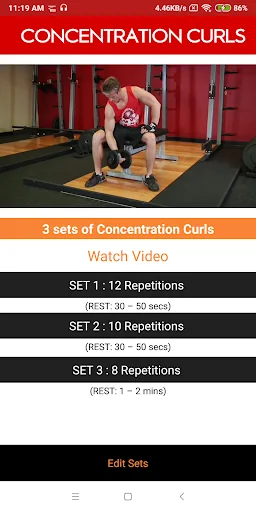 Gym Coach Beginner workout Pro screenshot 4