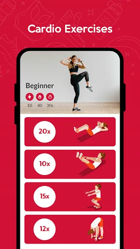 HIIT Cardio Workout at Home screenshot 1