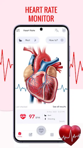 Heart Rate Monitor BPM Tracker