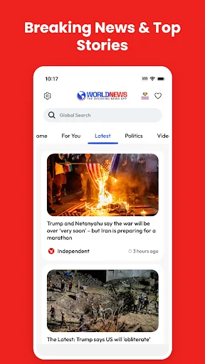 World News: Breaking & Local screenshot 1