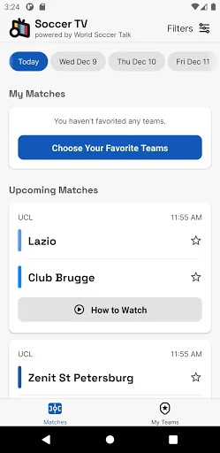 Soccer TV Schedules