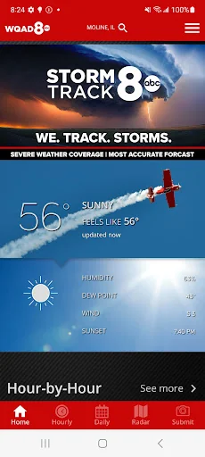WQAD Storm Track 8 Weather screenshot 1