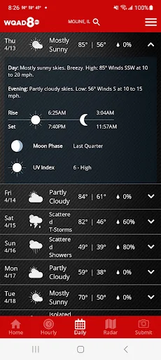 WQAD Storm Track 8 Weather screenshot 3