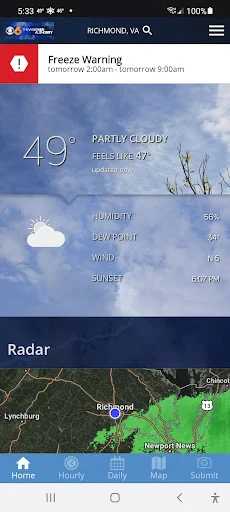 CBS 6 Weather - Richmond, Va. screenshot 2