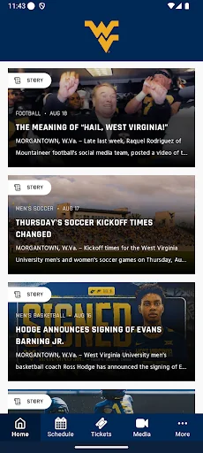 West Virginia Mountaineers screenshot 1