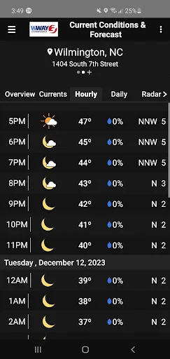 WWAY TV3 StormTrack 3 Weather screenshot 4
