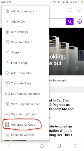 QrCode Addon for XBrowser screenshot 2